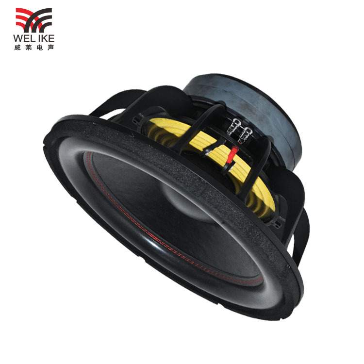 15寸铝架190磁双磁75芯大炮边双出线汽车低音炮 car subwoofer