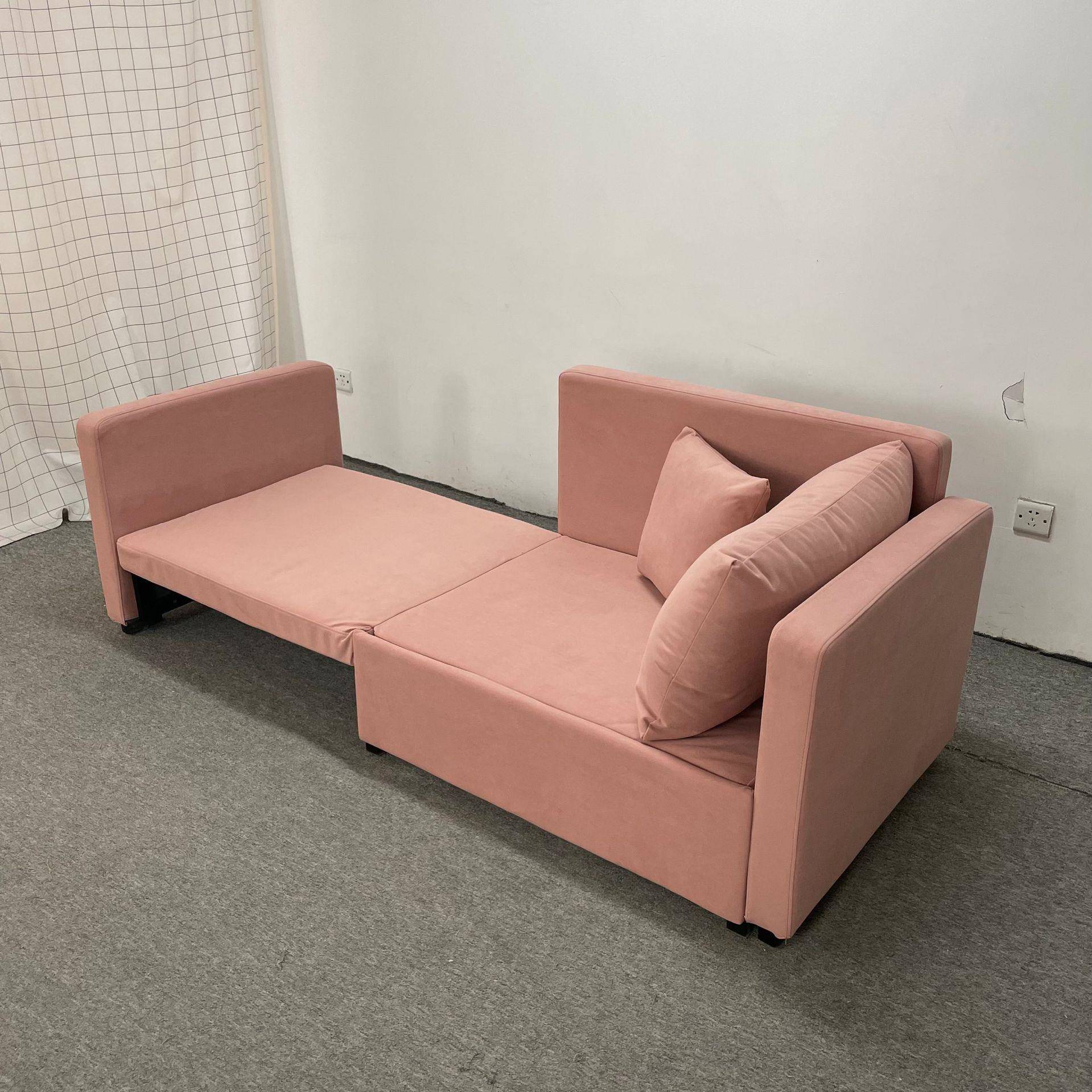 多功能沙发床单人位两用铁架客厅宿舍阳台两用现代风简约沙发