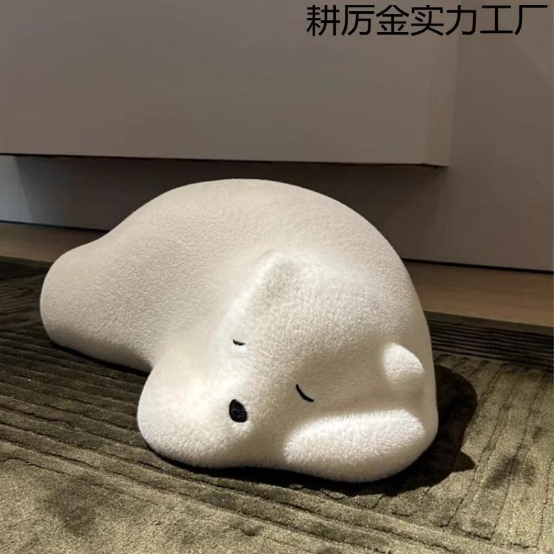 网红趴趴熊休闲儿童单人沙发卧室客厅可爱动物个性北极熊懒人沙发
