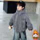 品牌清仓男童冬外套儿童棉服连帽夹棉加厚2025新款 酷帅宝宝棉衣摇