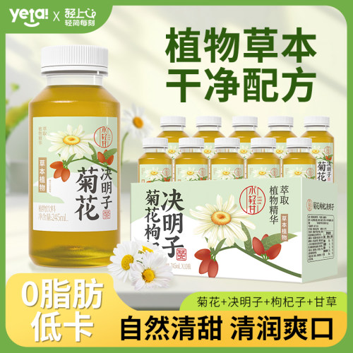 轻上广式菊花茶决明子凉茶饮品