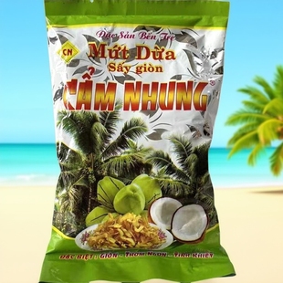 gion Say 奶茶冰淇淋配料香脆椰子干酥250g Dua 越南烤椰子片Mut