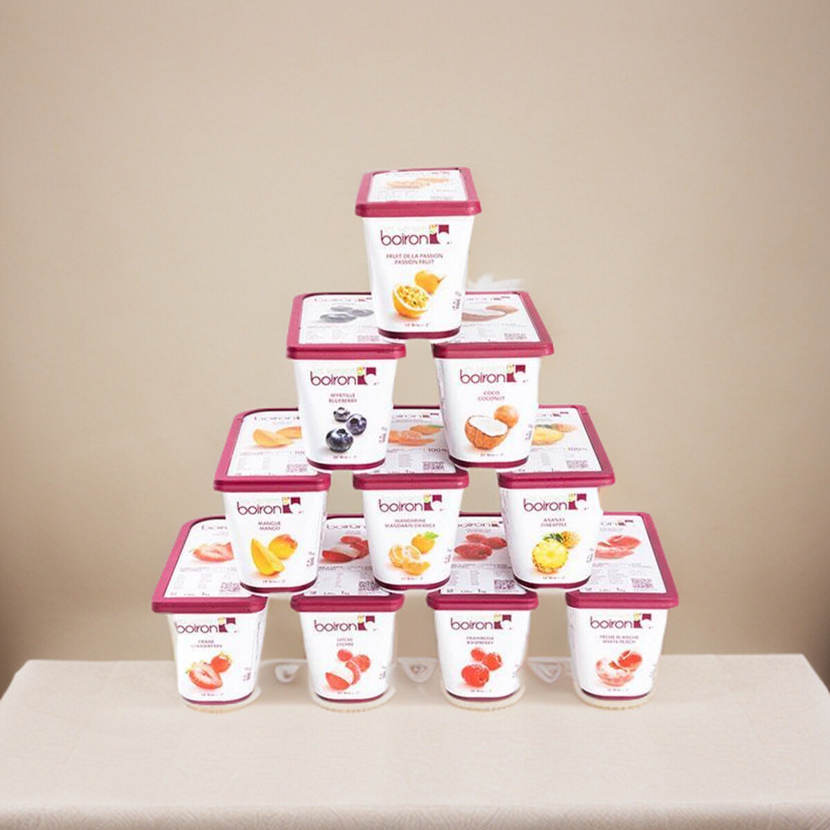 宝茸果茸草莓果茸覆盆子蓝莓芒果树莓1西番莲果泥软糖商用烘焙