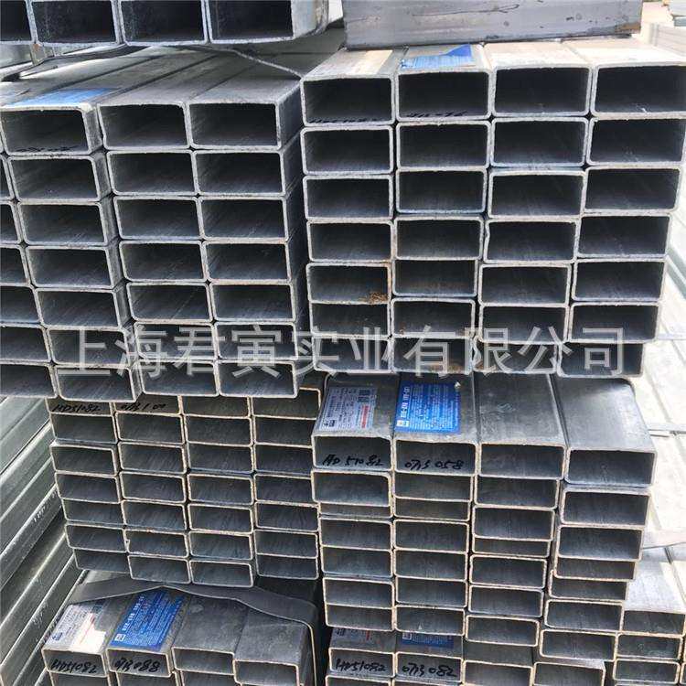 君寅实业库存镀锌方管 50*100镀锌圆管镀锌随圆管矩形钢管 价格优