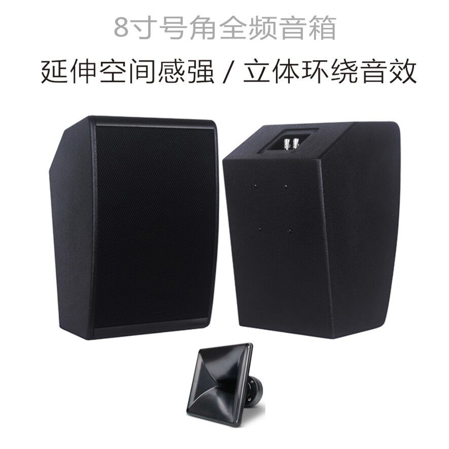 8寸会议家庭影院音箱八寸全频家庭KTV会议音响环绕音响