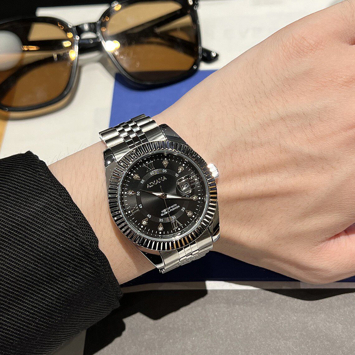 watch石英表外贸天王手表精致女沃力日历腕表潮流卡萨罗一件正品