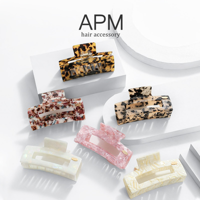 APM方形抓夹巨好看大号发量大