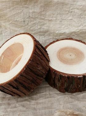 厂家DIY手工木质音乐盒底座机芯网红八音盒座旋转音乐盒木桩座