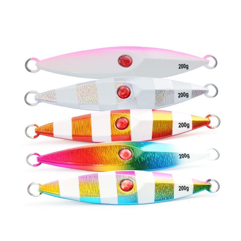 慢摇铁板饵船钓夜光铅鱼鉄板40/60/80/100/150/200/250/300克400