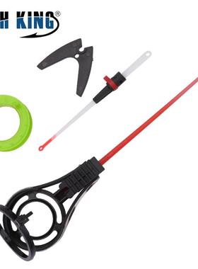 FISHKING塑料冰钓竿可拆卸替换竿稍迷你便携路亚鱼竿跨境