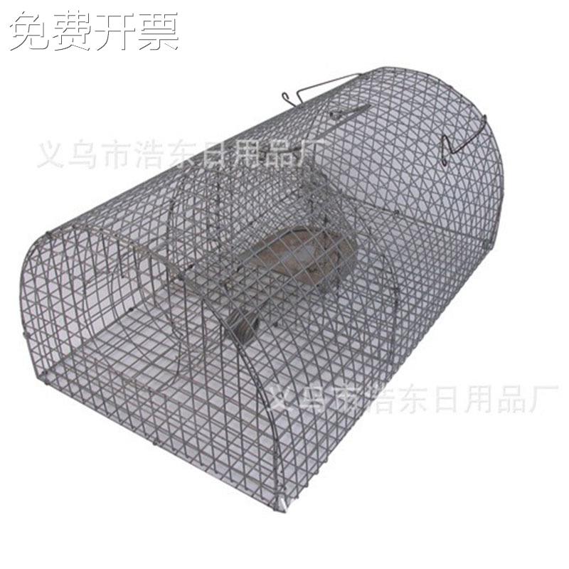 198 厂家直销 灵敏铁镀锌圆形网状捕鼠笼 多次可用老鼠捕捉器