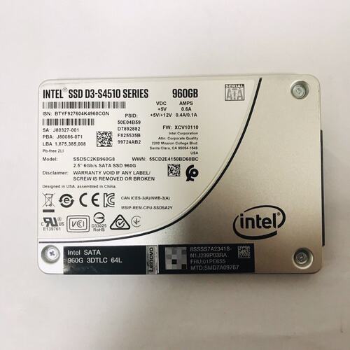 议价S4510 960G 2.5寸SATA固态硬