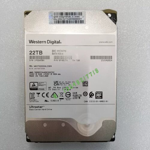 议价-WD/西数22T HC570 WUH722222ALE604