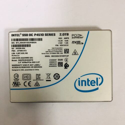 议价P4510 2T企业级固态 SSD 企业级