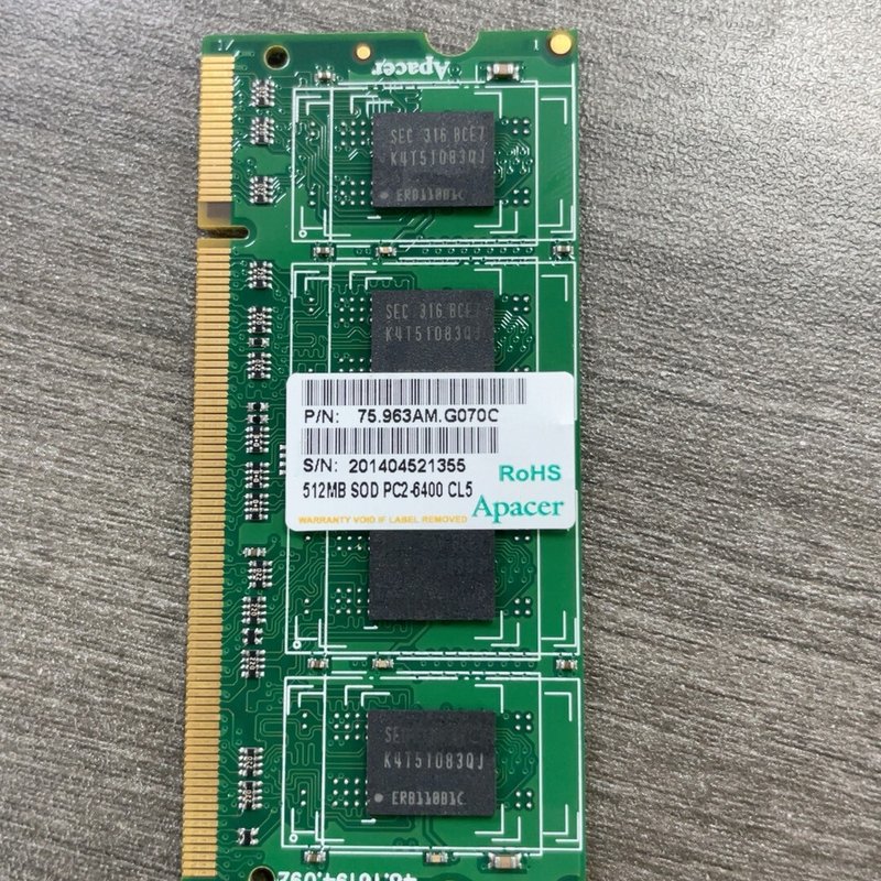 议价宇瞻Apacer工控机内存条,512MB SOD PC2-6