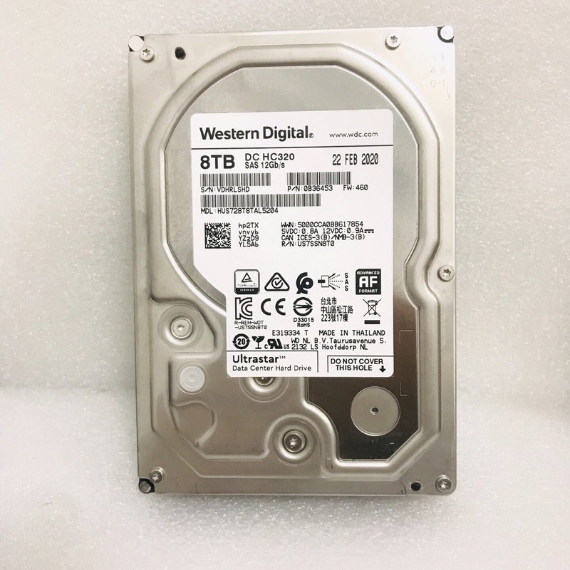 议价西数8T SAS 专用 大缓存 WD/数据 HUS