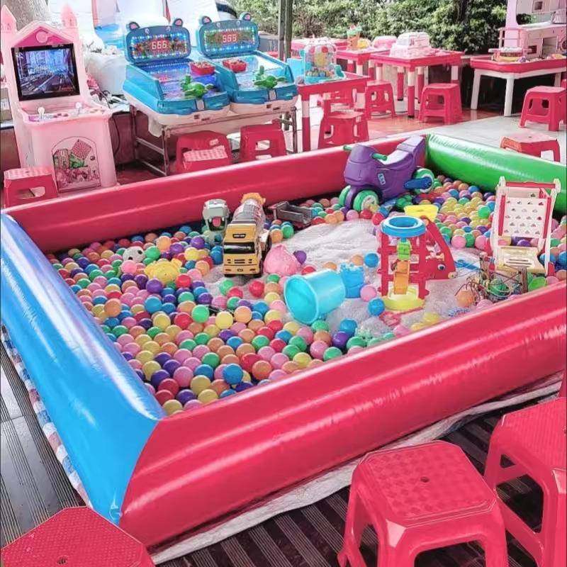 广场摆摊儿童游玩决明子充气沙池玩具套装夜市游乐场户外沙滩玩沙,橡塑材料及制品,橡胶,淘宝优惠券,粉丝福利购,淘宝优惠卷