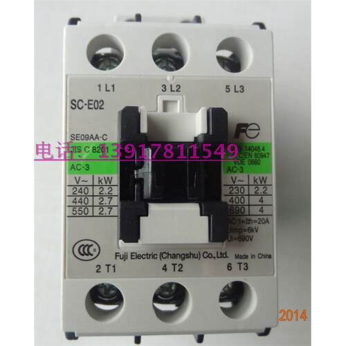 原装正品(常熟)富士 FUJI 交流接触器 SC-E02 9A SC-E02P