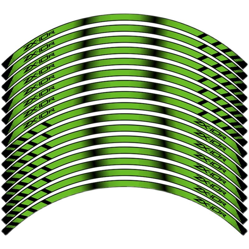 适用于川崎摩托车原厂轮毂贴纸ninja400 OZ900反光防水车轮贴