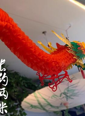 2024新款龙年新年装饰龙形灯笼过年春节商场店铺装饰X元旦灯笼挂