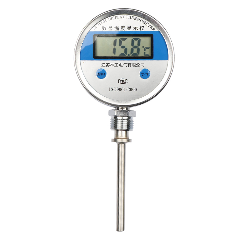 WSS WST/DTM-411数显双金属温F度计/工业高精度数字式温度表 径向