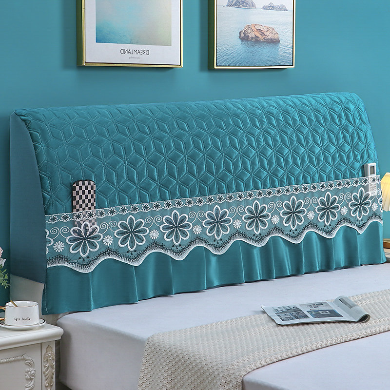 床头罩套四季通用可拆洗全包夹棉床头防H灰罩皮木床头套2023新款