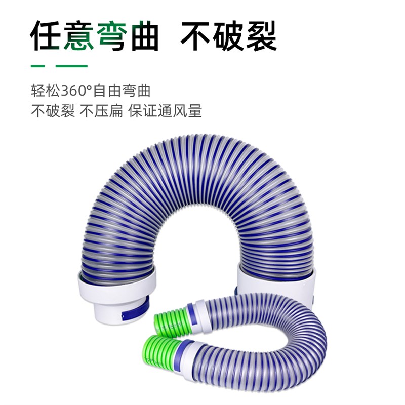 新风系统排风管75l/110消音新风软管PE/PVC管软连接通风管软管