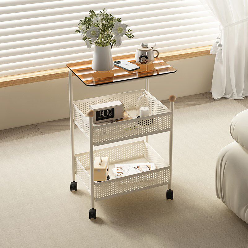 奶油风客b厅沙发边几简约小茶几网红小推车收纳架铁艺床头柜置物,住宅家具,移动边几/推车,淘宝优惠券,粉丝福利购,淘宝优惠卷