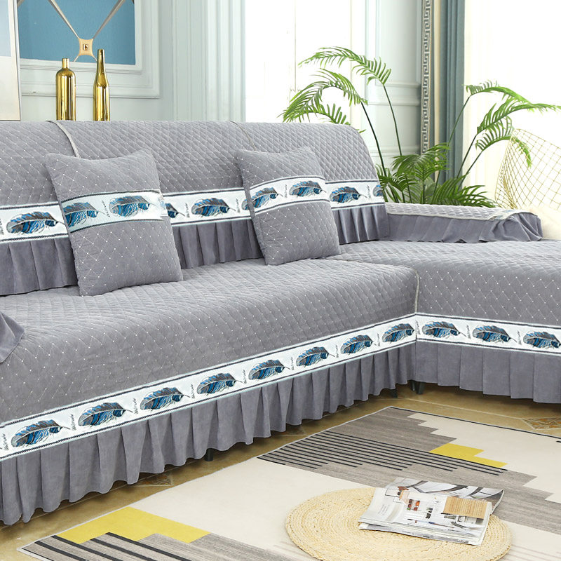 高档雪尼尔沙发垫加厚防滑欧式坐垫子C2023新款沙发套罩巾布防猫,居家布艺,沙发垫,淘宝优惠券,粉丝福利购,淘宝优惠卷