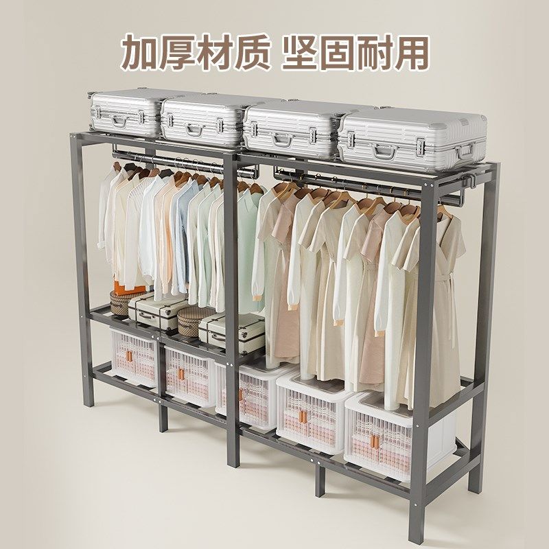 简易衣柜一体式免安装折叠卧室家C用布衣柜加粗加厚全钢架结实耐,住宅家具,独立衣柜,淘宝优惠券,粉丝福利购,淘宝优惠卷