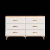 实木原木风五斗柜家用卧室四斗收纳柜客I厅大容量储物双排六八斗