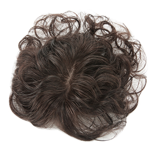 头顶补发片女遮白发轻薄无痕增发神器真发发块发D盖局部假发片卷