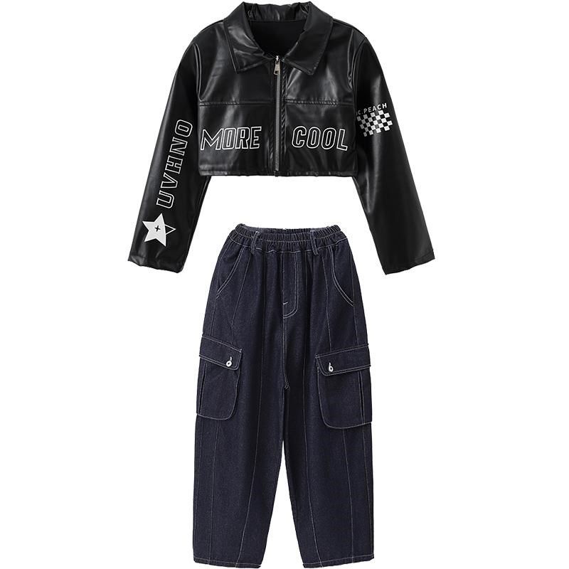 街舞儿童潮服男童酷帅机车皮夹克架子鼓服女孩爵士舞W走秀表演出,童装/婴儿装/亲子装,儿童演出服,淘宝优惠券,粉丝福利购,淘宝优惠卷