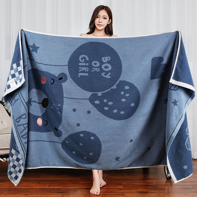 浴巾2021新款全棉女夏天家用纯C棉吸水男大人裹巾高级情侣款一对