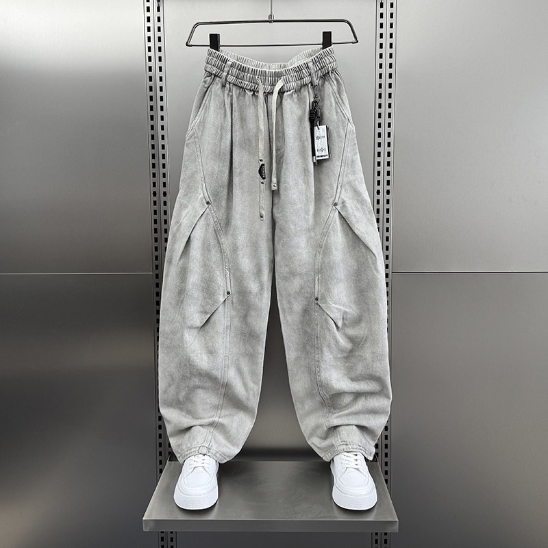 2025秋冬季新款加绒脏洗工装裤