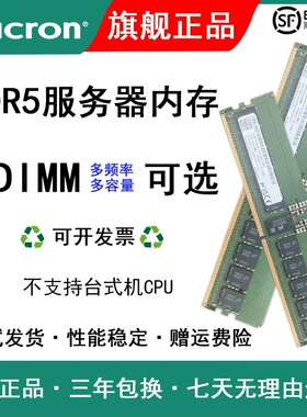 镁光DDR5 16G 32G 64G  4800 5600服务器ECC内存条戴尔RDIMM