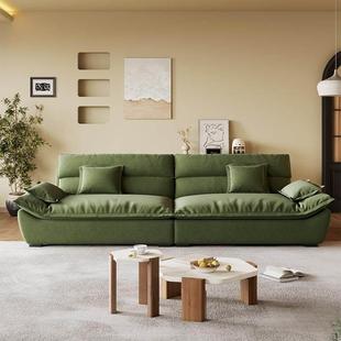 小巷旅作|覆古风超宽坐深帆船沙发羽绒客厅直排可拆洗猫抓布沙发