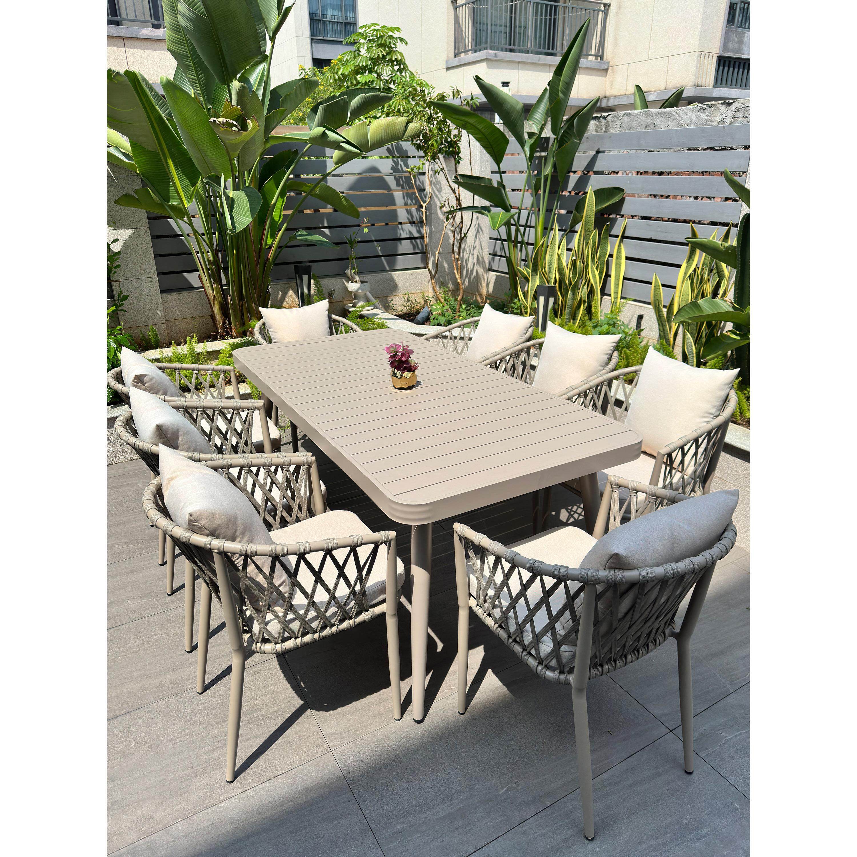 户外桌椅庭院别墅室外花园露台藤椅组合露天休闲编绳铝合金桌椅,住宅家具,桌椅套件,淘宝优惠券,粉丝福利购,淘宝优惠卷