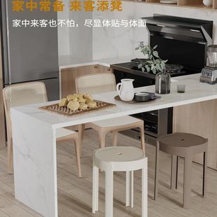 简约塑料凳子加厚家用特厚可叠放摞叠久坐舒服椅子高圆凳板凳 时尚