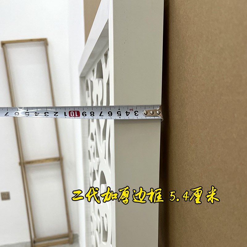 入户玄关屏风隔断镂空雕花板客厅欧式现代PVC花格装饰简约新中式