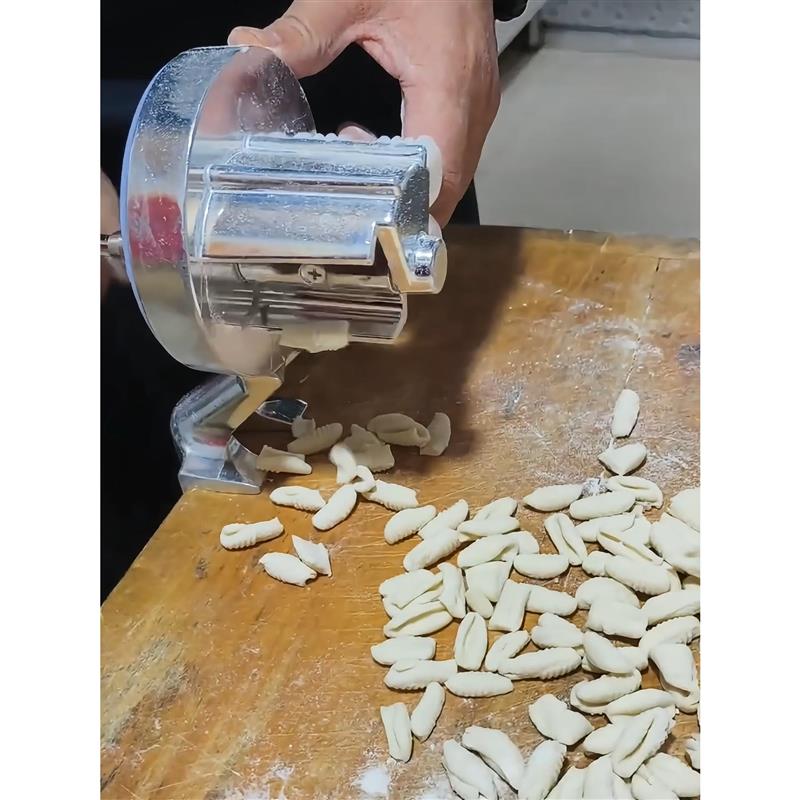 意大利面手动面条机陕西麻食器手摇通心粉机压面机家用小型多功能