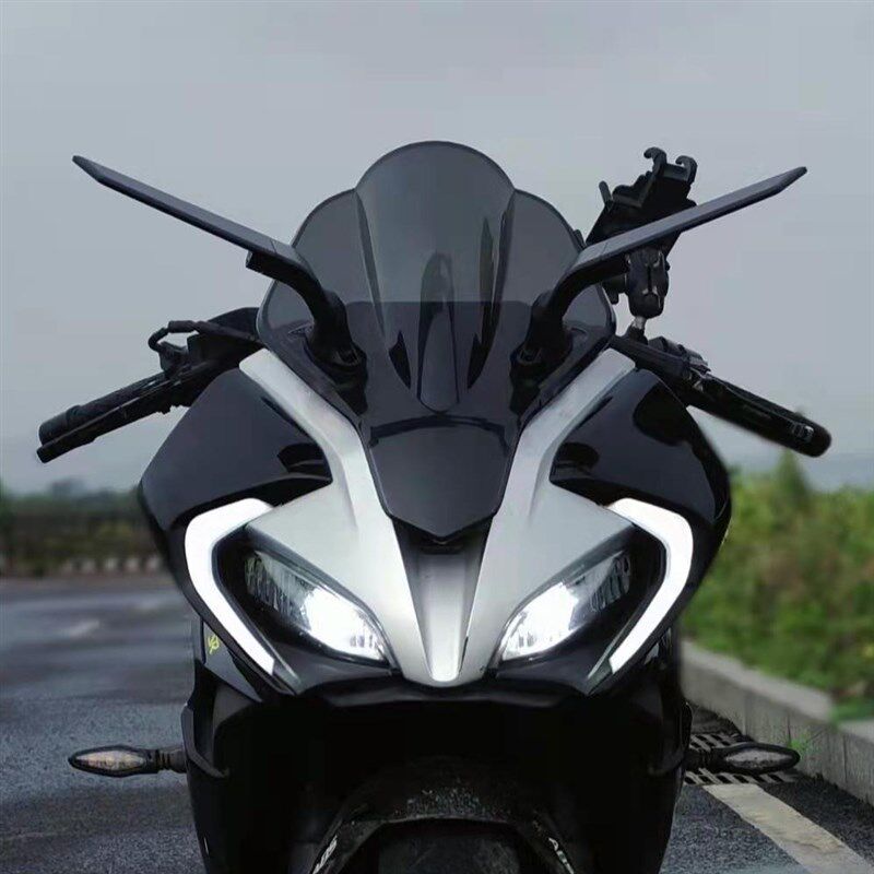 适用春风250SR/赛道版赛600赛350改装摩托车定风翼后视镜全铝风刀
