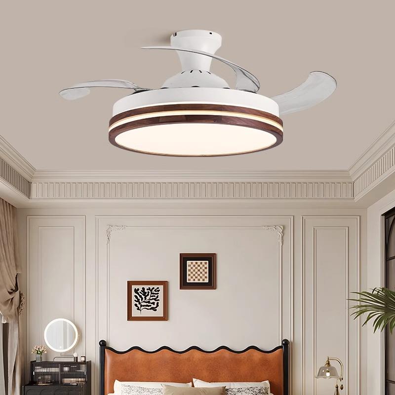 新中式吸顶风扇灯隐形2025新款吊扇客厅餐厅灯一体卧室电扇灯复古