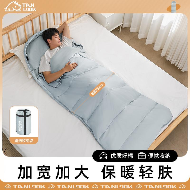 睡袋信封户外露营野营轻便四季成人加厚加宽保暖柔软厂家直供