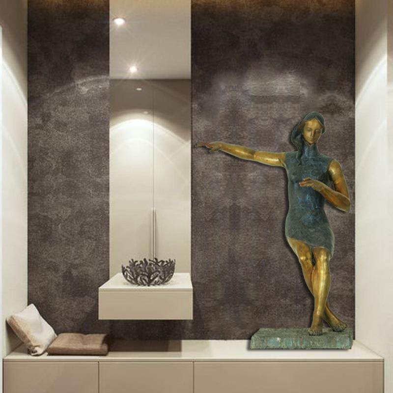 简约现代样板房铸铝欧式人物摆件玄关柜子桌面复古美女雕塑小品,玩具/童车/益智/积木/模型,毛绒/玩偶/公仔/布艺类玩具,淘宝优惠券,粉丝福利购,淘宝优惠卷