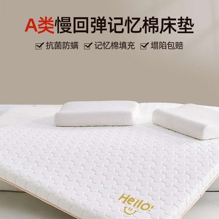 记忆棉床垫家用软垫卧室榻榻米薄款学生宿舍单人租房专用海绵褥子