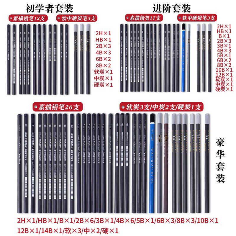 素描工具套装初学者画画美术生小学生绘画全套入门专用儿童画板画
