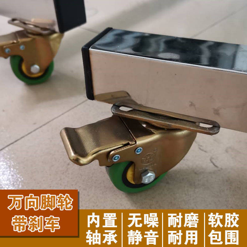 学校教室培训班不锈钢移动黑板滑轮支架式双面翻转磁性办公绿白板