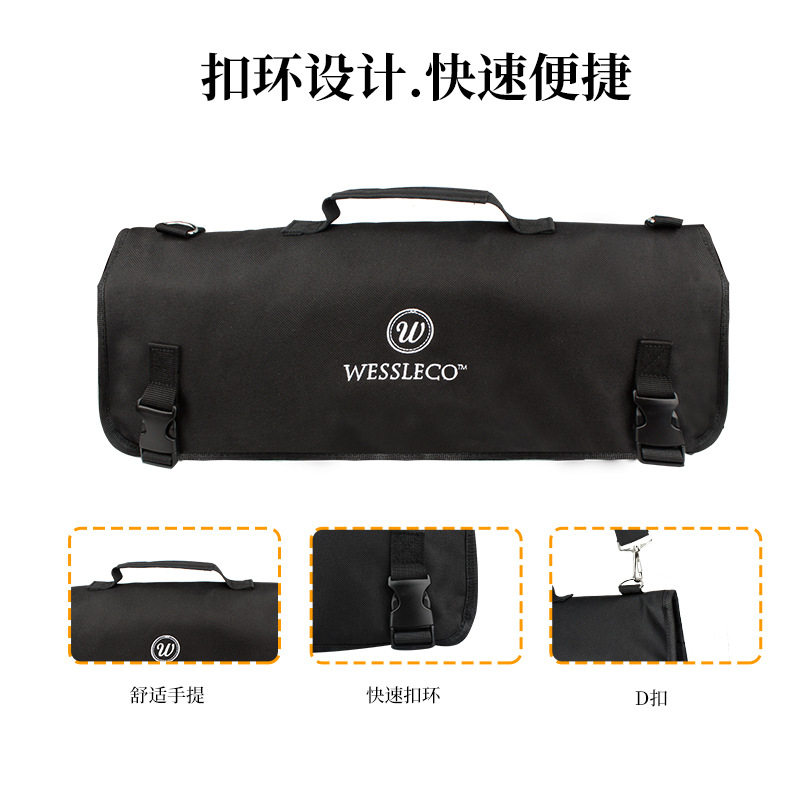 厨房工具包双层防刮牛津刀具收纳包手提主厨包大容量厨具餐具揹包