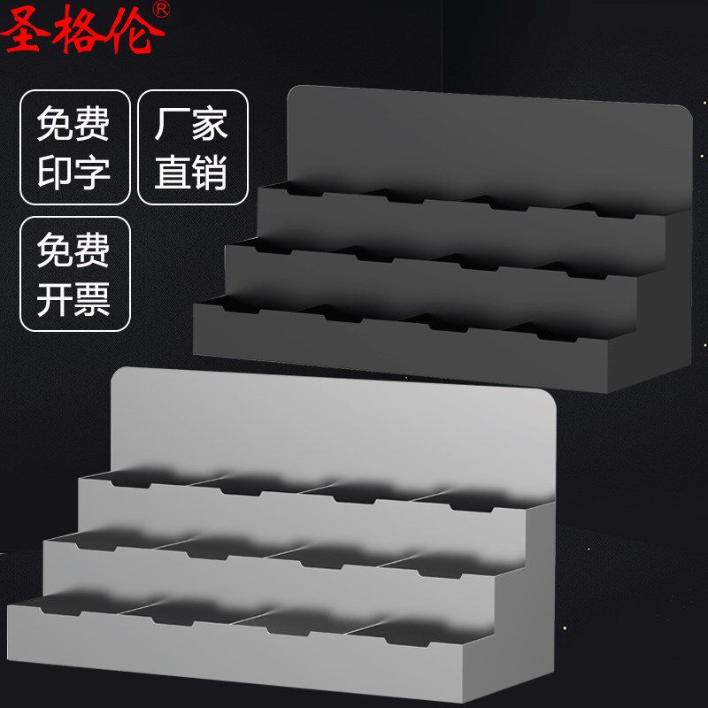 前台名片盒商务高档不锈钢桌面卡片座台多层多格收纳盒名片架摆台